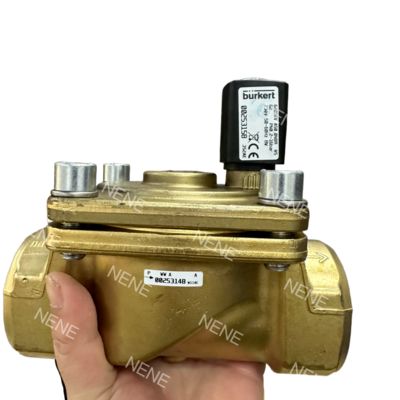 00221856 6281 Type G1 2/2 Normally Closed 25.0 Flow Hole NBR Sealed Brass Valve Body DC24V 8W 0.2-16bar -10~+80 ℃ Burkert