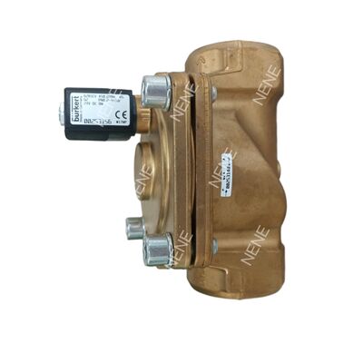 BURKERT Solenoid Valve 00221956 نوع 6281 G3/4 2/2 به طور معمول بسته شده دستی سرکوب 20.0 سوراخ NBR مهر بدن نساجی DC24V 8W 0.2-16bar -10 تا +80°C