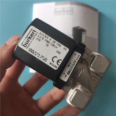 6213 نوع G3/8 2/2 به طور معمول بسته شده 00221758 00221759 00221761 Burkert فولاد ضد زنگ