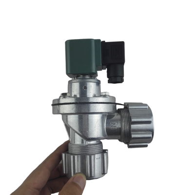 DMF-ZM-20 3/4′′ Right Angle Nut Type Pulse Valve for Dust Collector Baghouse بدن آلومینیومی، دیافراگم NBR