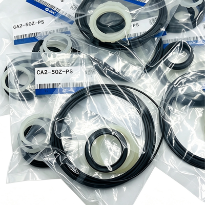 کیت تعمیر سیلندر SMC CA2-40Z-PS NBR مجموعه مهر و موم پیستون و میله برای سیلندر پنوماتیک استاندارد CA2 با قطر 40 میلی متر شامل بسته گریس روان کننده
