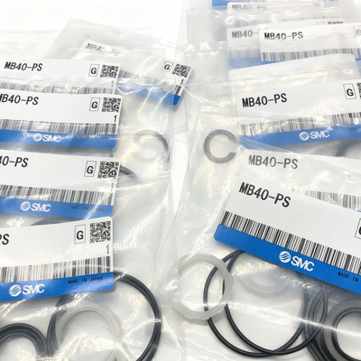 کیت آب‌بندی تعمیر سیلندر هوای SMC MB32-PS، حلقه‌های آب‌بندی NBR برای سری MB، قطعات تعویض نگهداری سیلندر پنوماتیک با قطر 32 میلی‌متر موجود در انبار