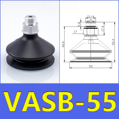 FESTO VASB55 Robotic Vacuum Gripper Bellows Suction Cup White Silicone Black NBR Blue NBR Flexible Adaptation For Uneven Inclined Surfaces Automation Line