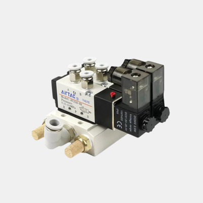 مجموعه شیر برقی ایرتک 4V210-08 منیفولد 2 موقعیت / 3 موقعیت / 4 موقعیت / 5 موقعیت / 6 موقعیت مونتاژ شیر کنترل پنوماتیک ترکیبی برای کنترل مدار هوای خودکار