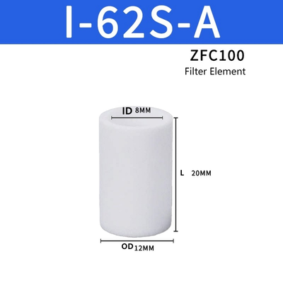 کارتریج فیلتر خلاء SMC ZFC100 جایگزین قطعه یدکی عنصر افت فشار دیفرانسیل کم سازگار با هوا نیتروژن متوسط برای اتوماسیون انژکتور خلاء نگهداری پنوماتیک