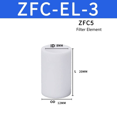 کارتریج فیلتر اصلی سری SMC ZFC-EL-3 ZFC با ظرفیت نگهداری بالای کثیفی، ذرات ریز گرد و غبار را برای خط لوله خلاء پنوماتیک اتوماسیون رباتیک پیک اند پلیس رهگیری می‌کند
